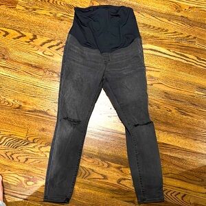 Black Madewell skinny Maternity Jeans